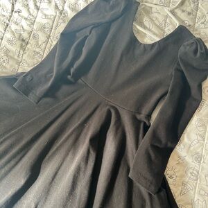 Remie girlBlack A-Line twirl Dress